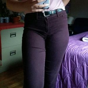 Jordache Burgundy Super Skinny Jeans